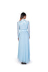 Sky Blue wallpaper handpainted Shirt Dress